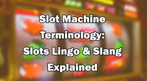 Slot Machine Terminology: Slots Lingo & Slang Explained.